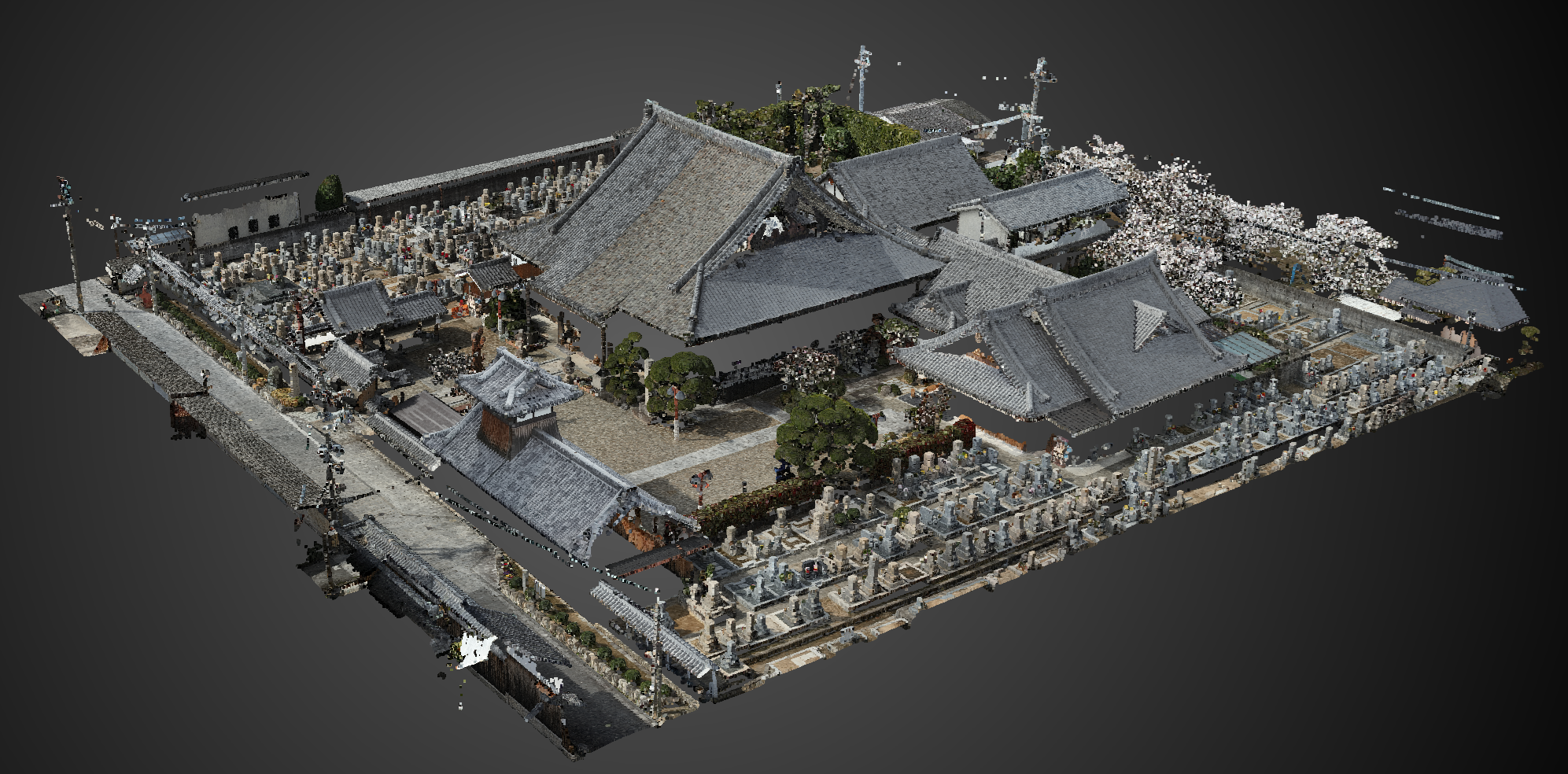浄照寺（奈良県田原本町茶町584）様３D化及び空撮の撮影をさせて頂きました。