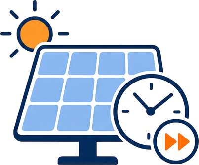 発電を止めず短時間で点検するアイコン