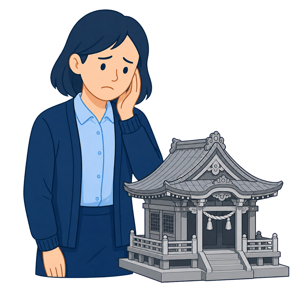 文化財を非接触で記録したい保存修理担当者のイラスト